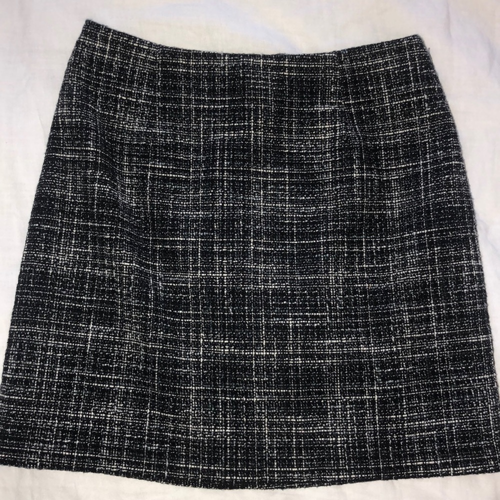 Black Tweed Mini Skirt